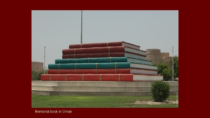 Memorial book in Oman 