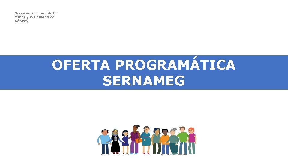 Servicio Nacional de la Mujer y la Equidad de Género OFERTA PROGRAMÁTICA SERNAMEG 