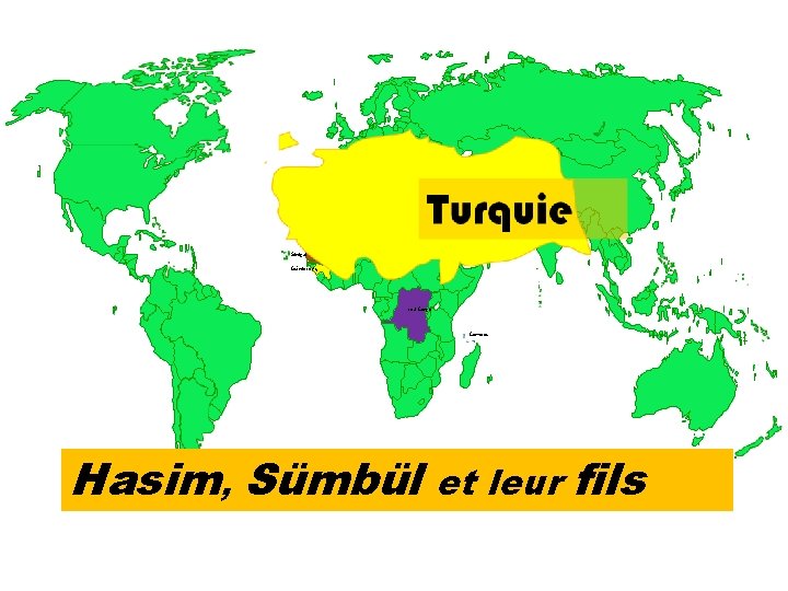 Tchétchénie Albanie Sénégal Turquie Mali Tchad Guinée Conakry RD du Congo Comores Hasim, Sümbül