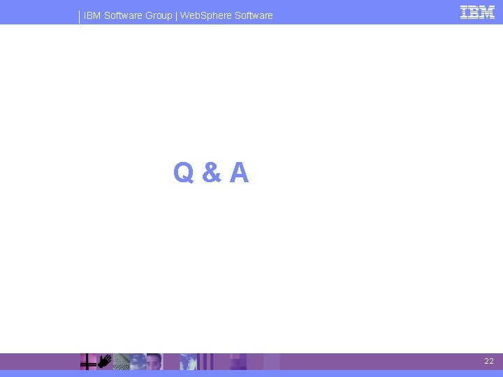 IBM Software Group | Web. Sphere Software Q&A 22 