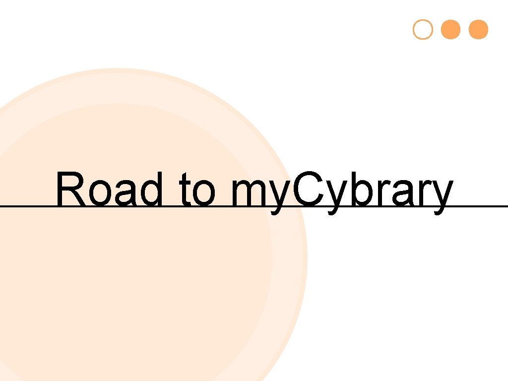 Road to my. Cybrary 