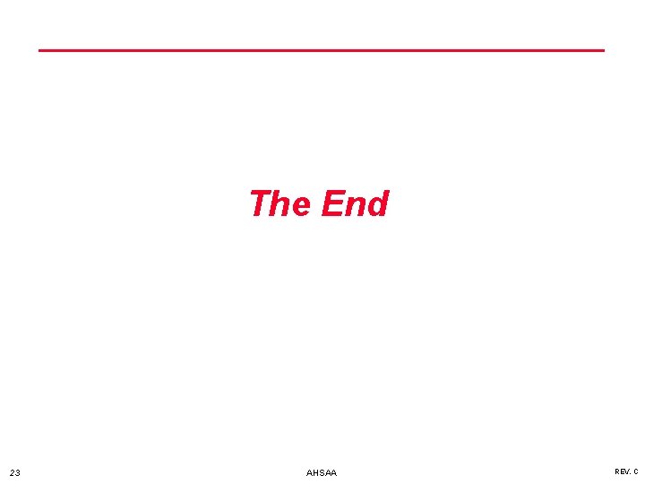The End 23 AHSAA REV. C 