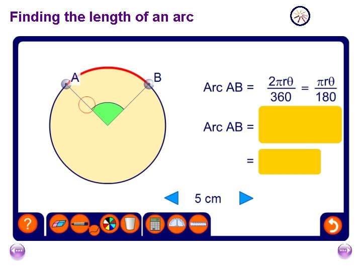 Finding the length of an arc Finding the length of an arc