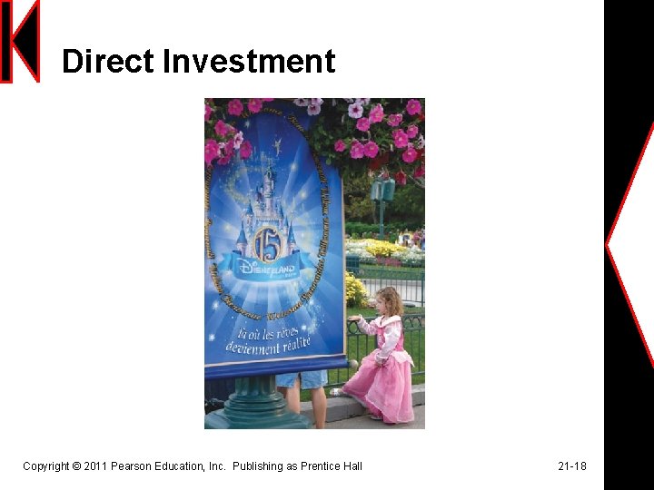 Direct Investment Copyright © 2011 Pearson Education, Inc. Publishing as Prentice Hall 21 -18