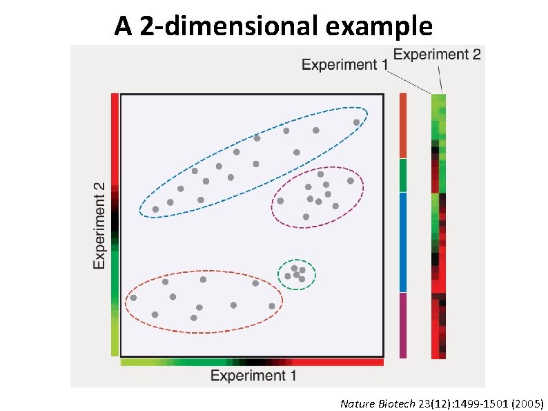 A 2 -dimensional example Nature Biotech 23(12): 1499 -1501 (2005) 