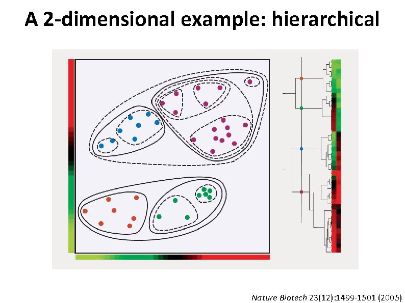 A 2 -dimensional example: hierarchical Nature Biotech 23(12): 1499 -1501 (2005) 