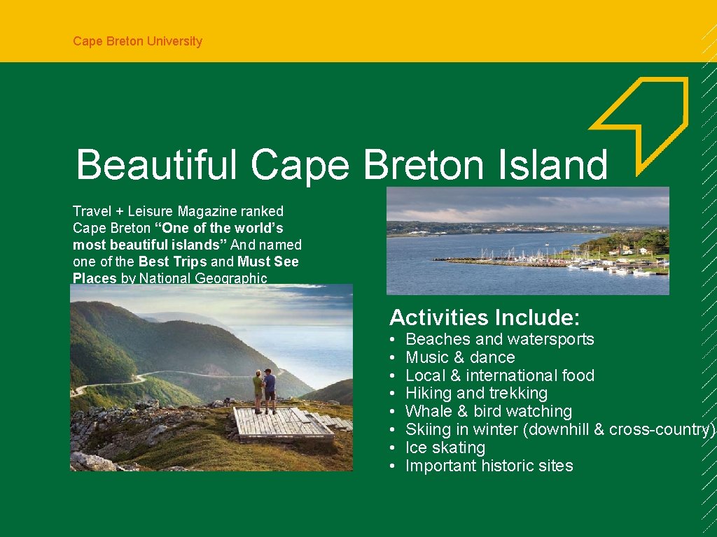 Cape Breton University Beautiful Cape Breton Island Travel + Leisure Magazine ranked Cape Breton