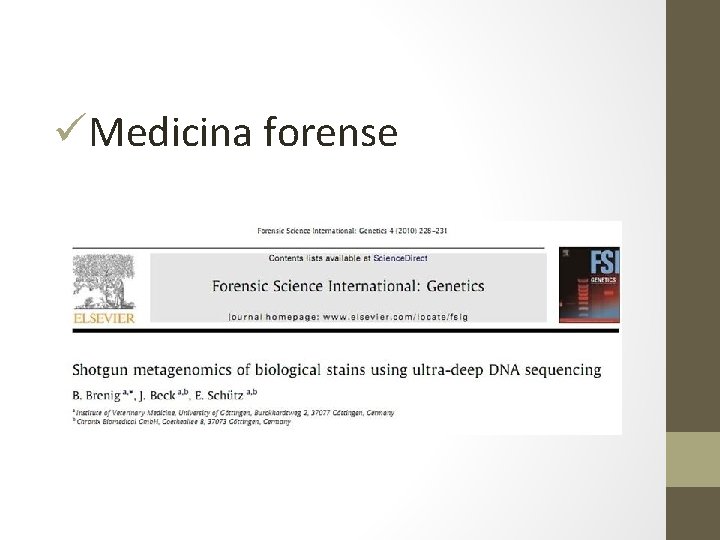 üMedicina forense 