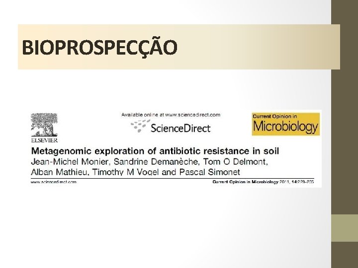 BIOPROSPECÇÃO 