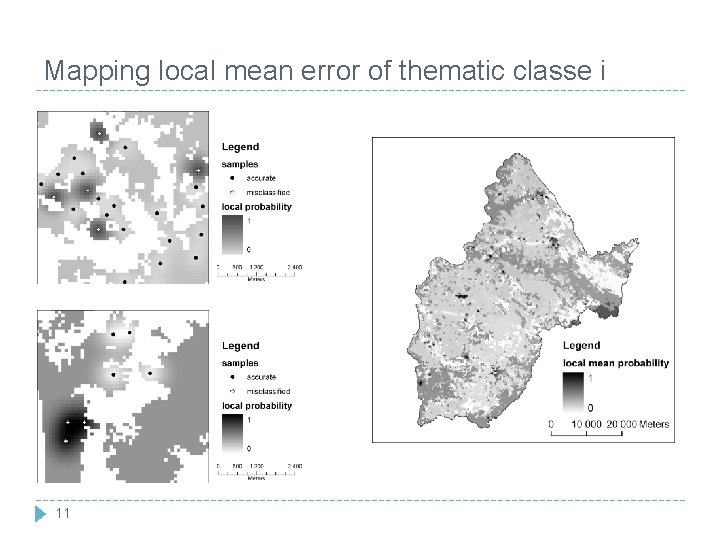 Mapping local mean error of thematic classe i 11 