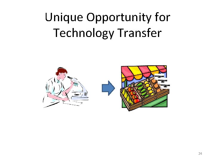 Unique Opportunity for Technology Transfer 24 