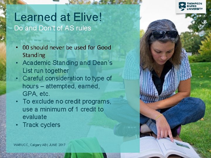 Learned at Elive! Do and Don’t of AS rules • 00 should never be