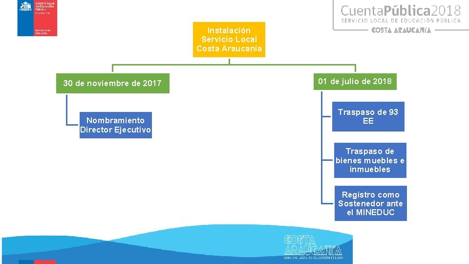 Instalación Servicio Local Costa Araucanía 30 de noviembre de 2017 Nombramiento Director Ejecutivo 01
