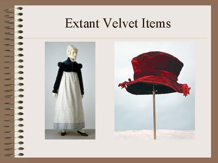  Extant Velvet Items 