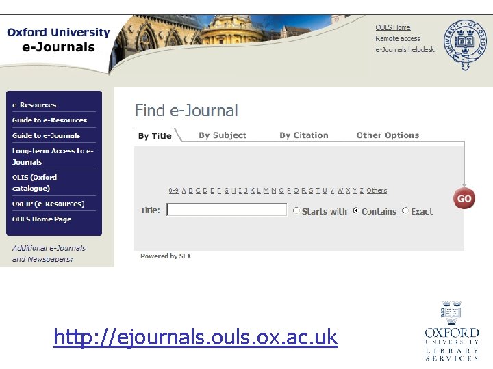 http: //ejournals. ouls. ox. ac. uk 