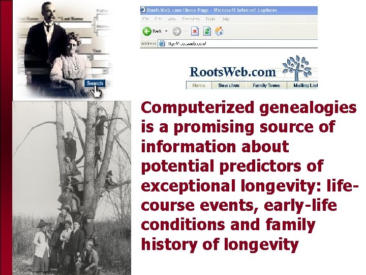 Computerized genealogies is a promising source of information about potential predictors of exceptional longevity: