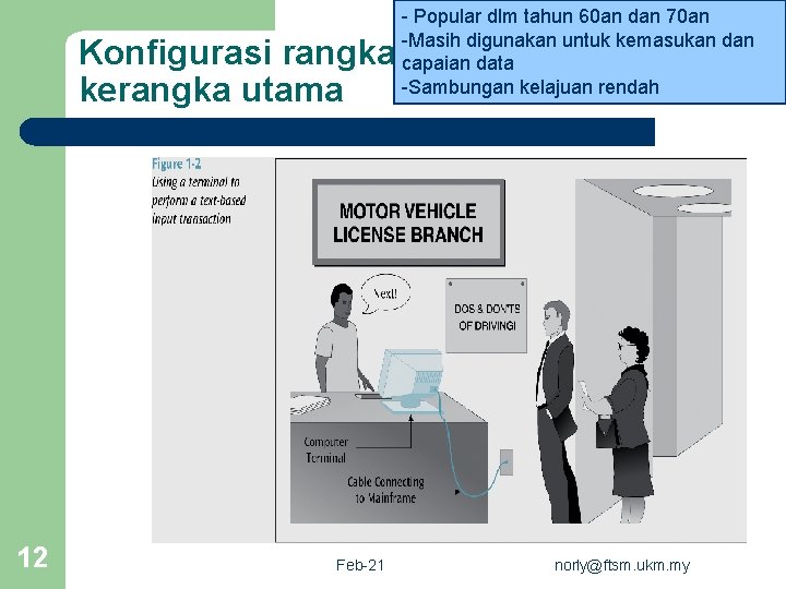 - Popular dlm tahun 60 an dan 70 an -Masih digunakan untuk kemasukan dan