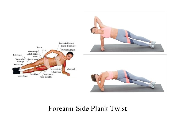 Forearm Side Plank Twist 