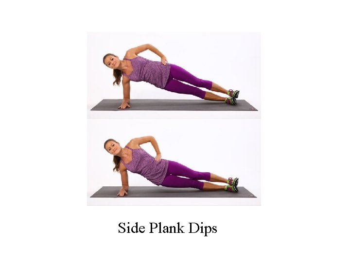 Side Plank Dips 