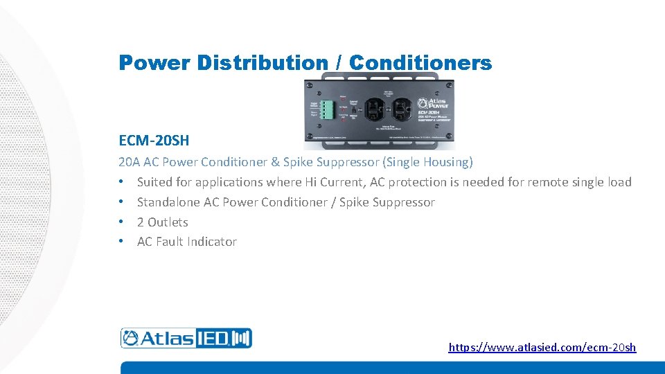 Power Distribution / Conditioners ECM-20 SH 20 A AC Power Conditioner & Spike Suppressor
