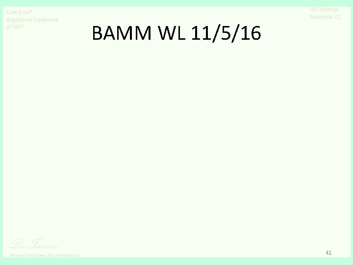 BAMM WL 11/5/16 41 