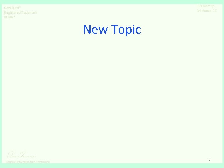 New Topic 7 