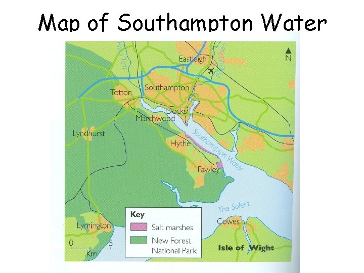 Map of Southampton Water 