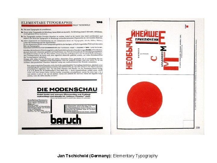 Jan Tschichold (Germany): Elementary Typography 
