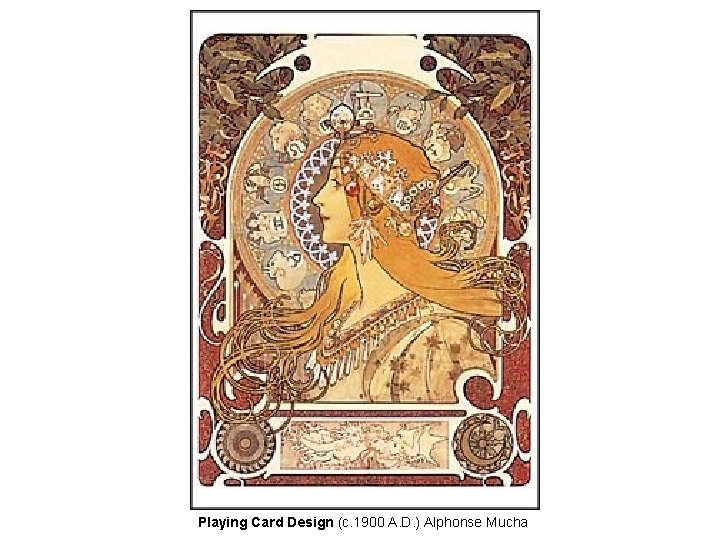 Playing Card Design (c. 1900 A. D. ) Alphonse Mucha 