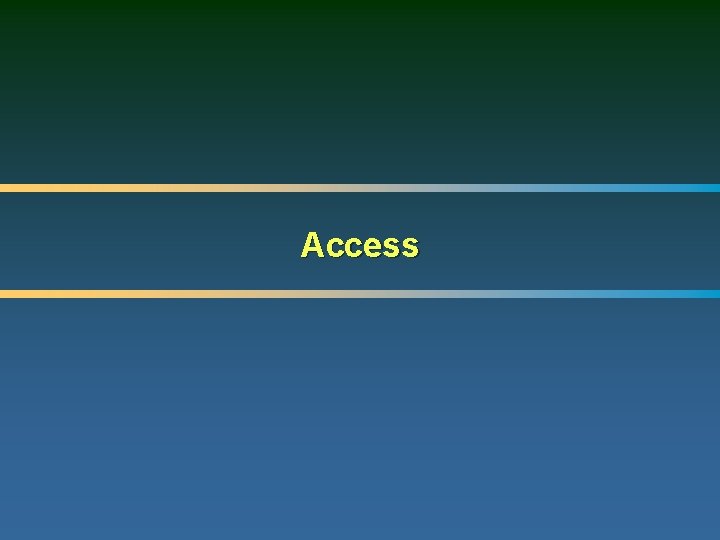 Access 