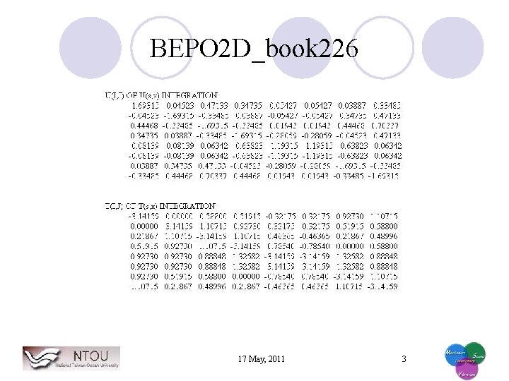BEPO 2 D_book 226 17 May, 2011 3 