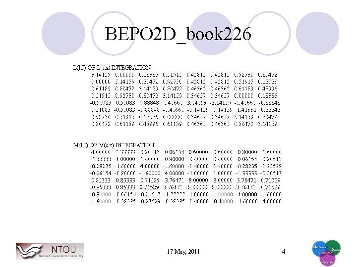 BEPO 2 D_book 226 17 May, 2011 4 