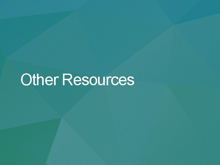 Other Resources 