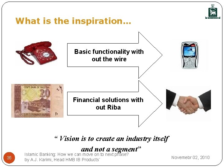 What is the inspiration… Basic functionality with out the wire Financial solutions with out