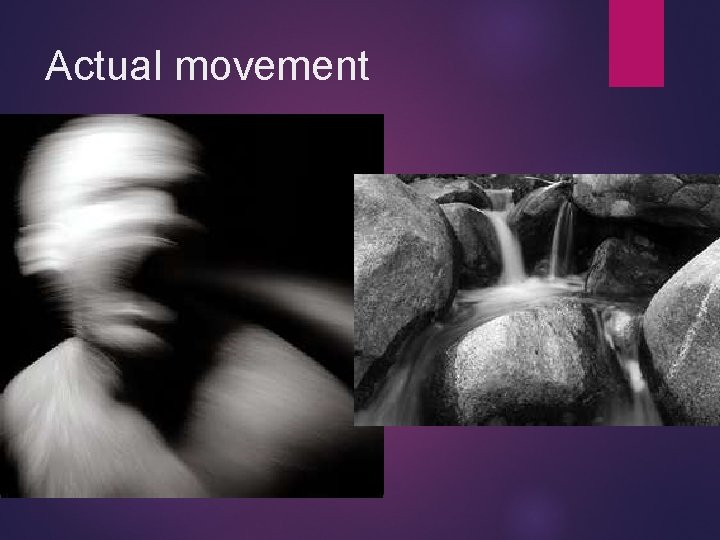 Actual movement 