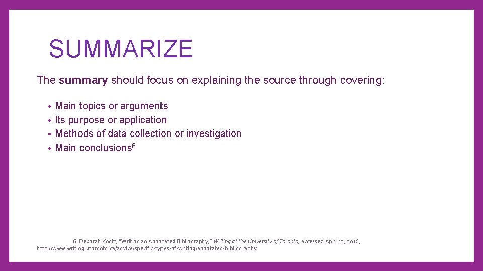 SUMMARIZE The summary should focus on explaining the source through covering: Main topics or