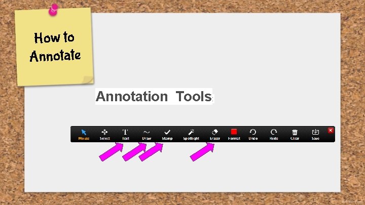 How to Annotate Annotation Tools: 