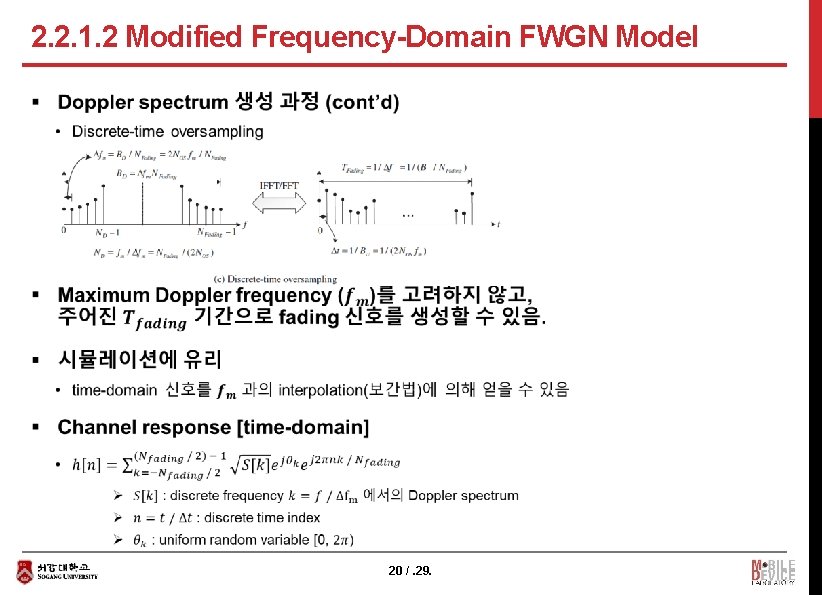 2. 2. 1. 2 Modified Frequency-Domain FWGN Model § 20 /. 29. 