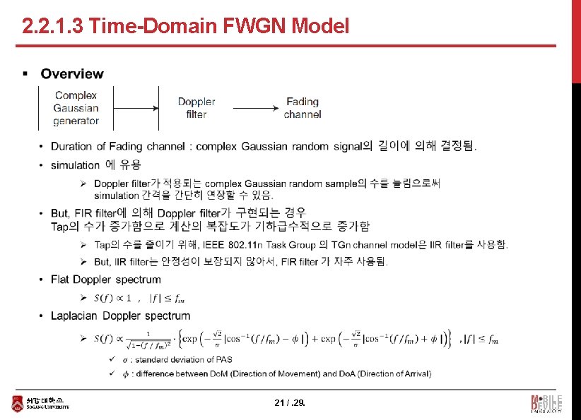 2. 2. 1. 3 Time-Domain FWGN Model § 21 /. 29. 