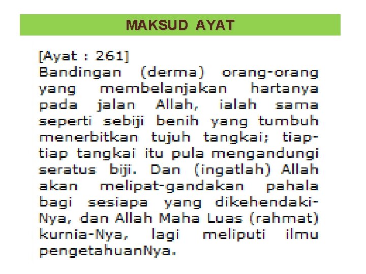 MAKSUD AYAT 