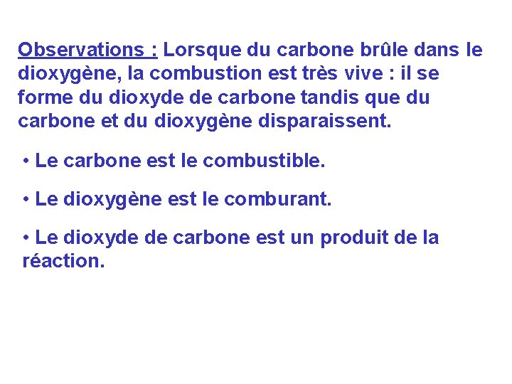 CHAPITRE IV LES COMBUSTIONS I Questce quune combustion