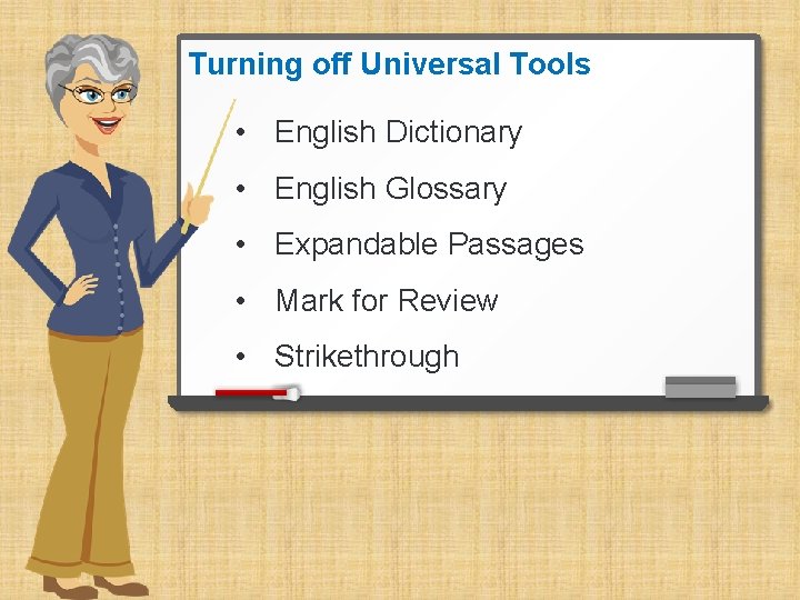 Turning off Universal Tools • English Dictionary • English Glossary • Expandable Passages •