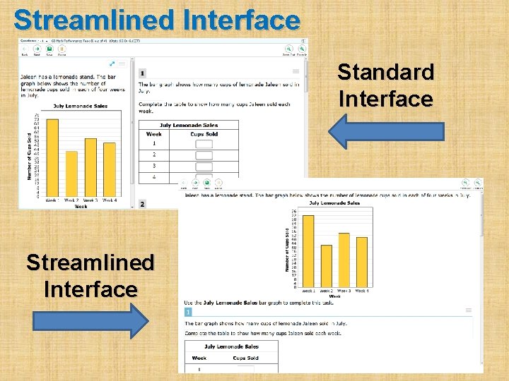 Streamlined Interface Standard Interface Streamlined Interface 