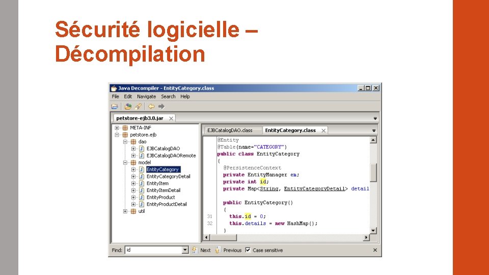 Sécurité logicielle – Décompilation 