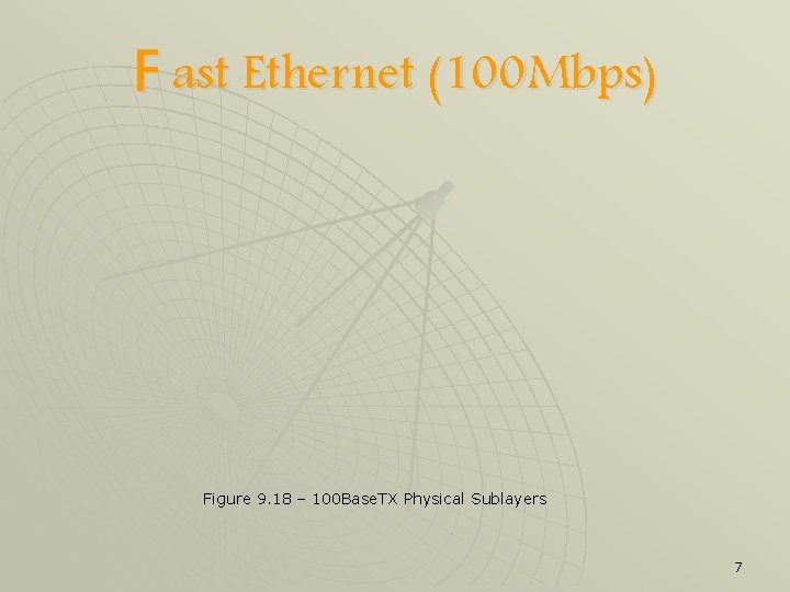 F ast Ethernet (100 Mbps) Figure 9. 18 – 100 Base. TX Physical Sublayers