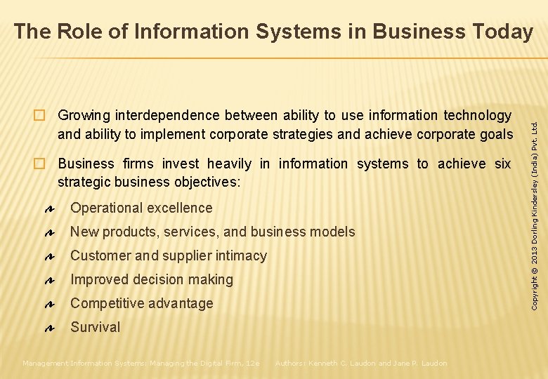 � Growing interdependence between ability to use information technology and ability to implement corporate