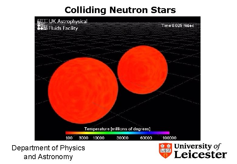 Colliding Neutron Stars Department of Physics and Astronomy 