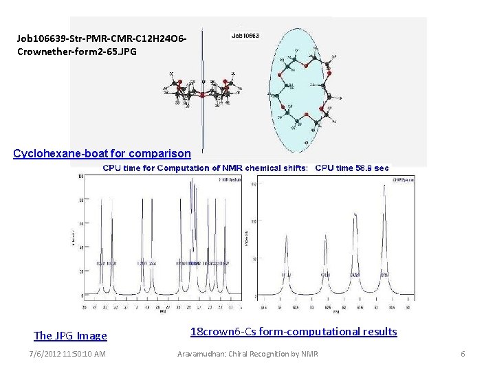 Job 106639 -Str-PMR-C 12 H 24 O 6 Crownether-form 2 -65. JPG Cyclohexane-boat for