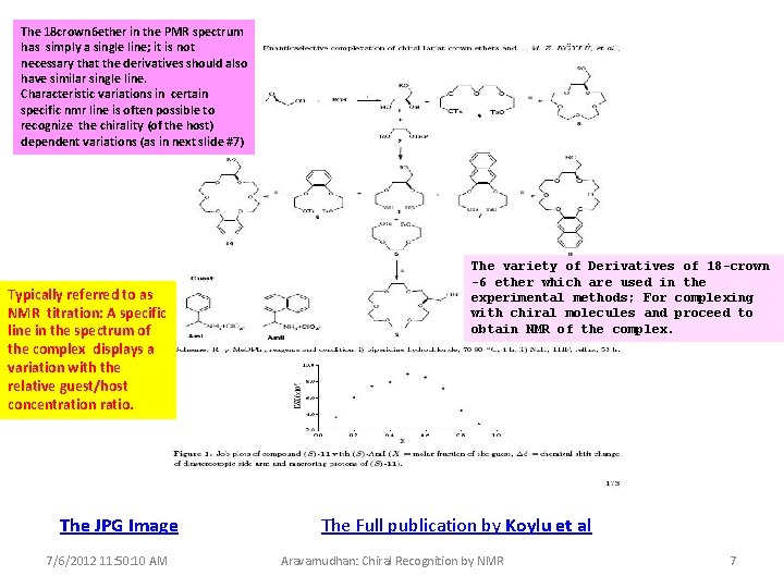 The 18 crown 6 ether in the PMR spectrum has simply a single line;