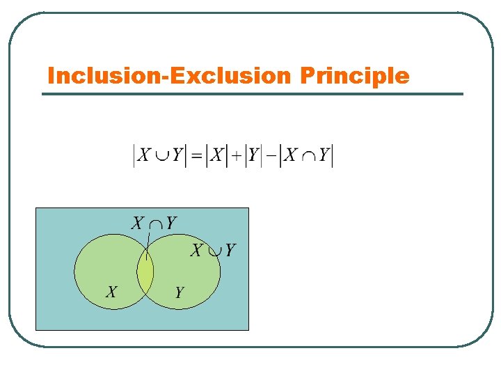 Inclusion-Exclusion Principle 